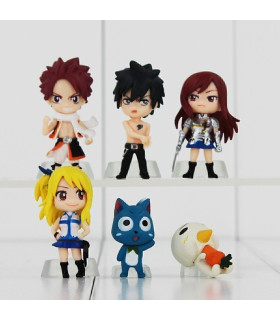 Figuras de acción/Action Figure Fairy Tail 6 unidades/set