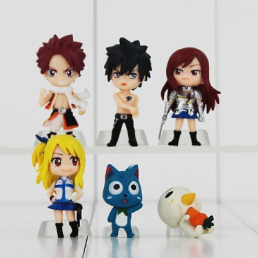 Figuras de acción/Action Figure Fairy Tail 6 unidades/set