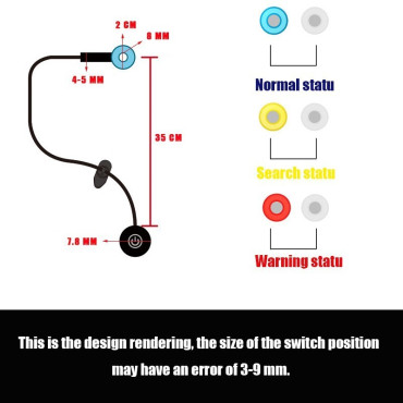 Accesorio LED para la cabeza de Detroit become human