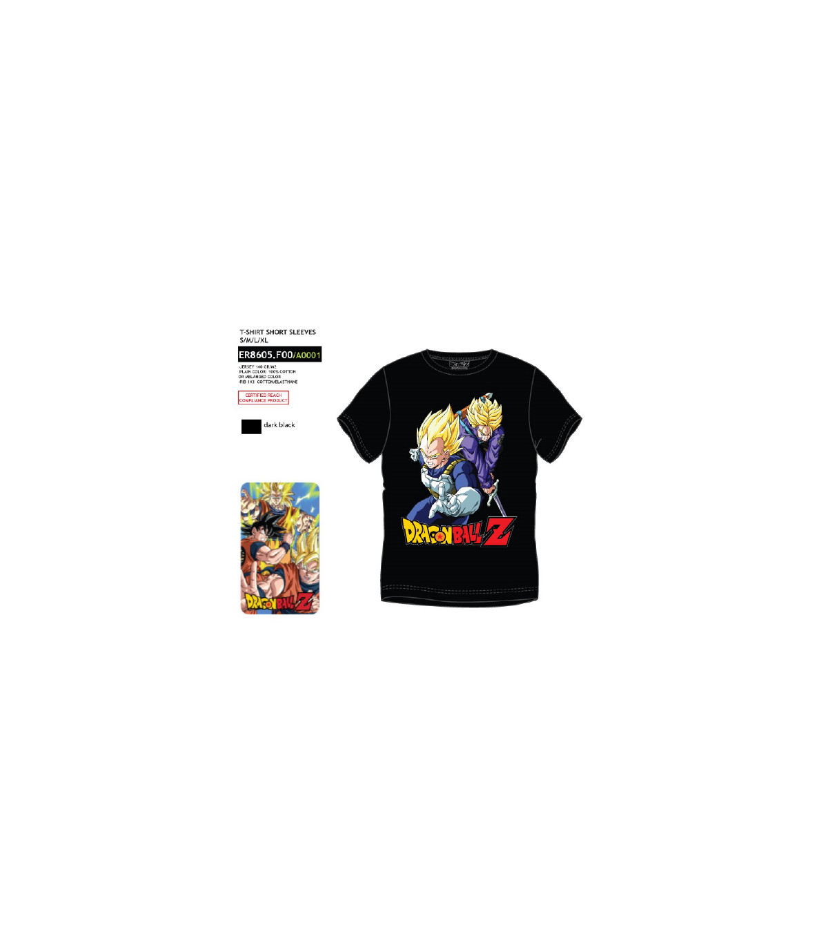 Camiseta Dragon Ball Talla-XL ER8605