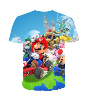 Camiseta manga corta mario bros