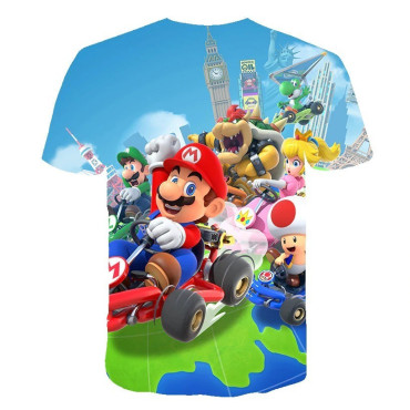 Camiseta manga corta mario bros