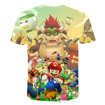 Camiseta manga corta mario bros
