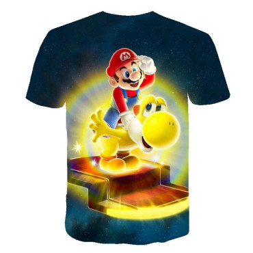 Camiseta manga corta mario bros