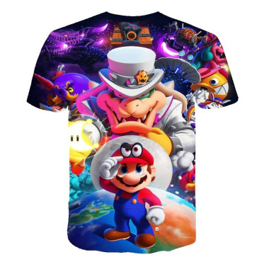 Camiseta manga corta mario bros