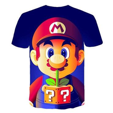 Camiseta manga corta mario bros