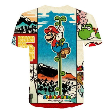 Camiseta manga corta mario bros