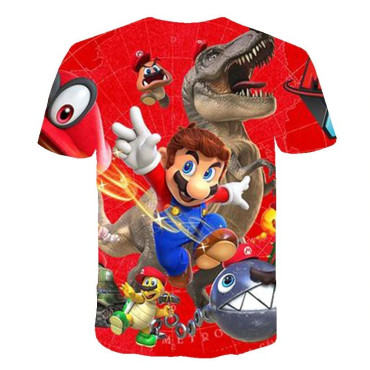 Camiseta manga corta mario bros