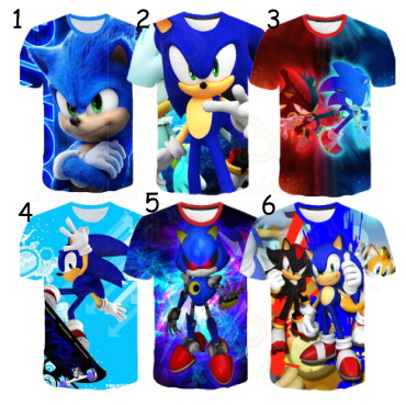 Camiseta manga corta sonic
