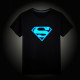 Jersey o camiseta luminosa manga corta superheroes