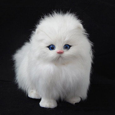 Peluches realistas gatos con pelo