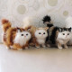 Peluches realistas gatos de pelo largo