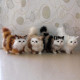 Peluches realistas gatos de pelo largo