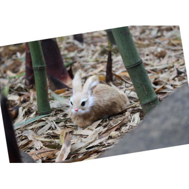 Peluche realista conejo mediano