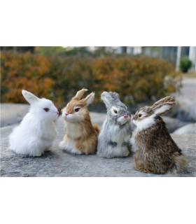 Peluches realistas conejos levantados