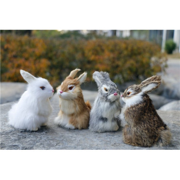 Peluches realistas conejos levantados