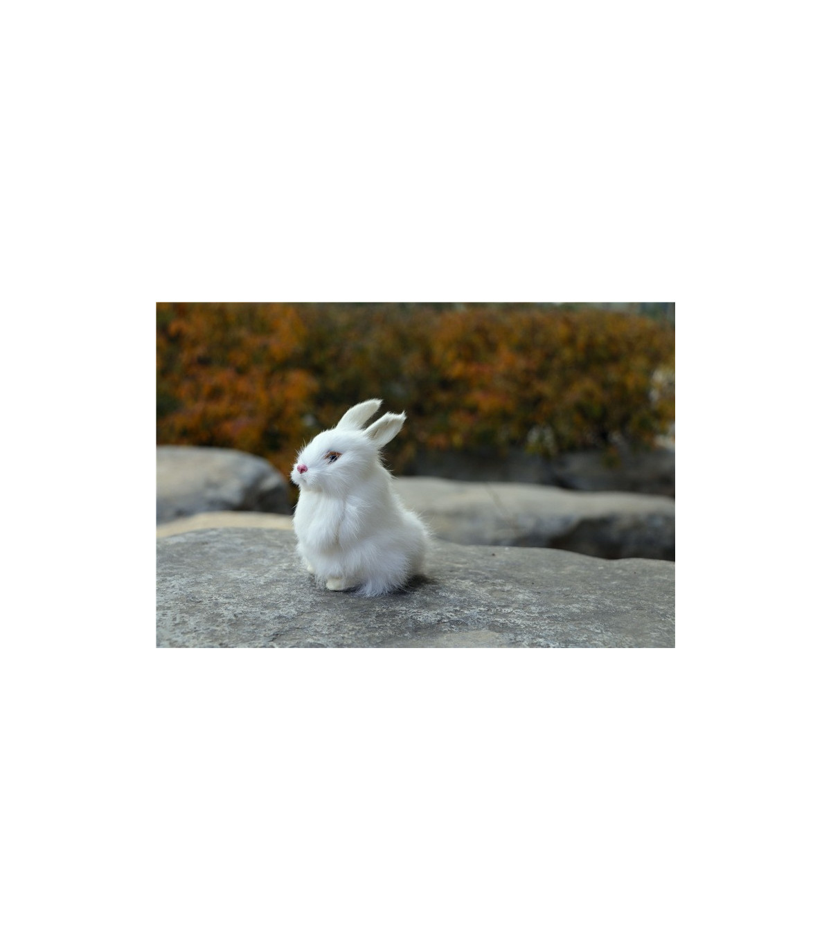 Peluches realistas conejos levantados