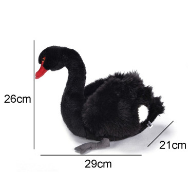 Peluche cisne blanco y negro