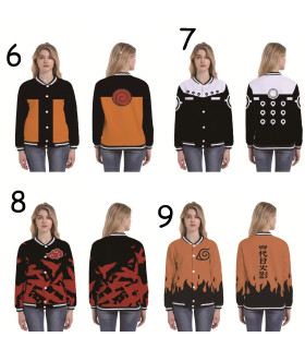 chaqueta Sudadera botones naruto
