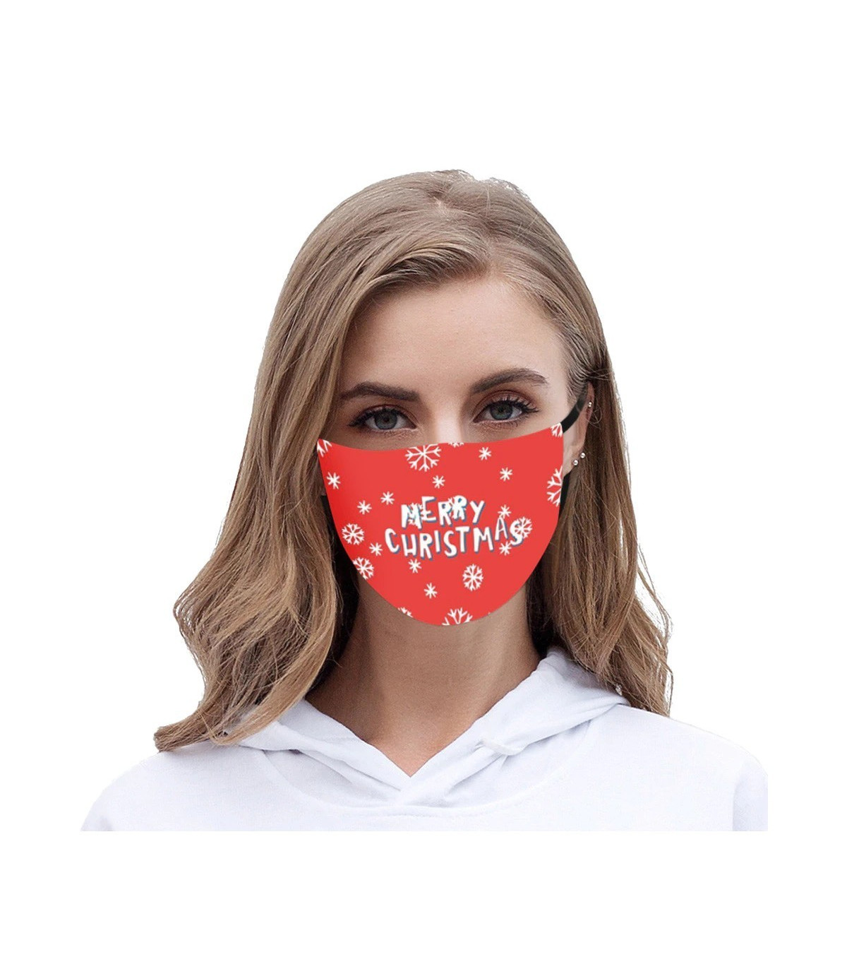 Mascarilla roja navidad