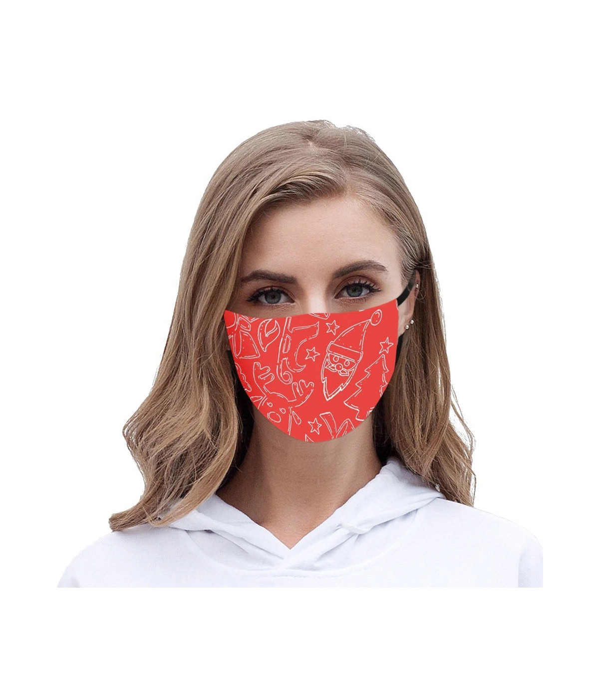 Mascarilla roja navidad