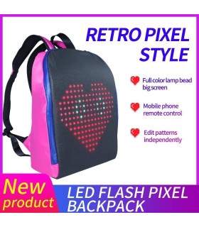 Mochila LED con aplicación para luces