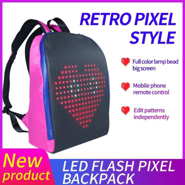 Mochila LED con aplicación para luces