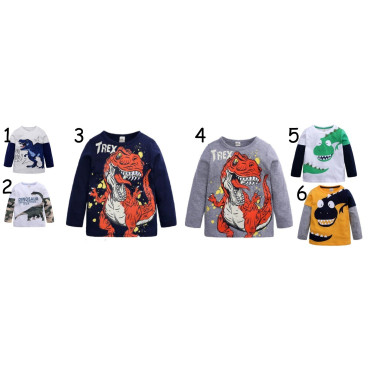 Camiseta manga larga dinosaurios