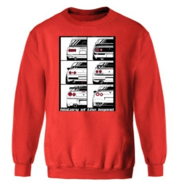 Sudadera sin capucha adulto coches deportivos