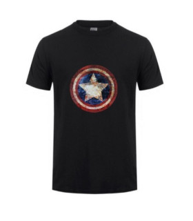 Camiseta manga corta capitán américa varios colores