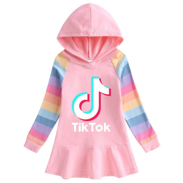 Vestido sudadera con capucha Tik Tok