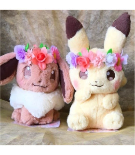 Peluches Pikachu y Eevee pokemon