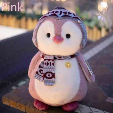 Peluche pinguino invierno