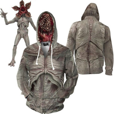 Sudadera demogorgon stranger things con cremallera
