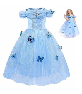 Disfraz cenicienta con mariposas