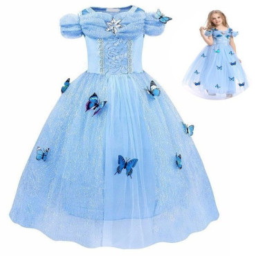 Disfraz cenicienta con mariposas