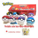 caja con 8 bolas pokemon más 8 figuras