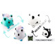 Peluches reversibles de unicornio, narval, gato o monstruo