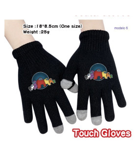 guantes  táctiles among us