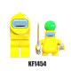 lote de 16 figuras tipo lego bloques  de among us