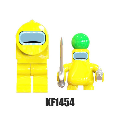 lote de 16 figuras tipo lego bloques  de among us