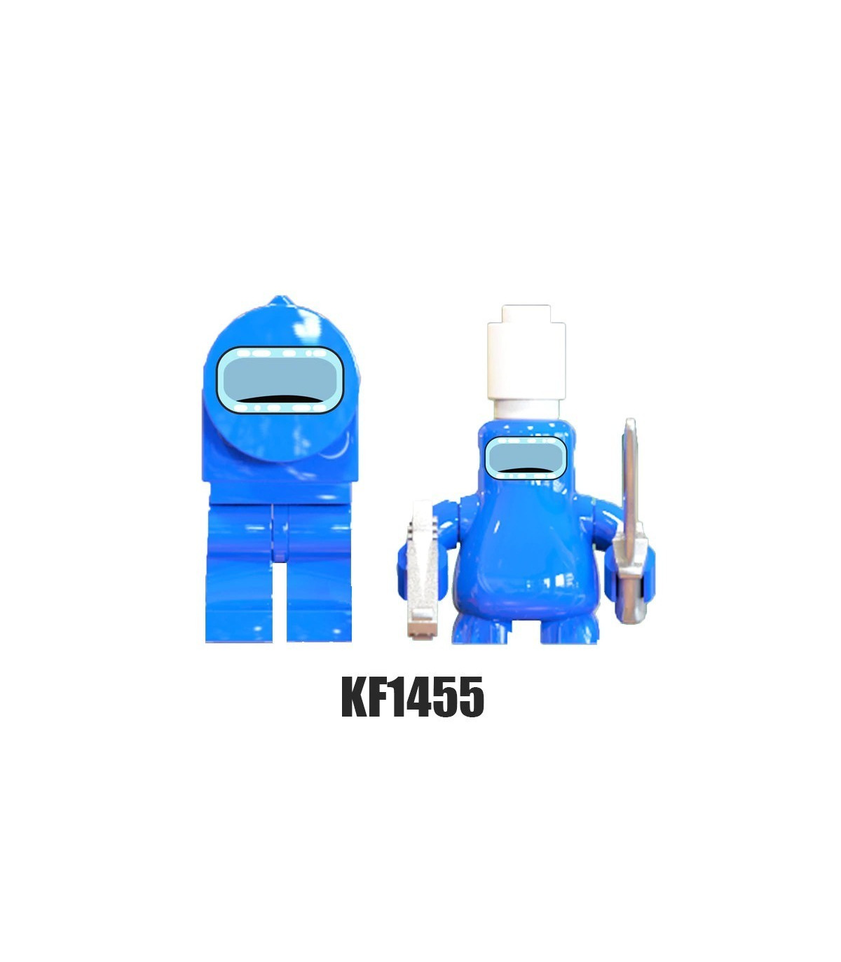lote de 16 figuras tipo lego bloques  de among us