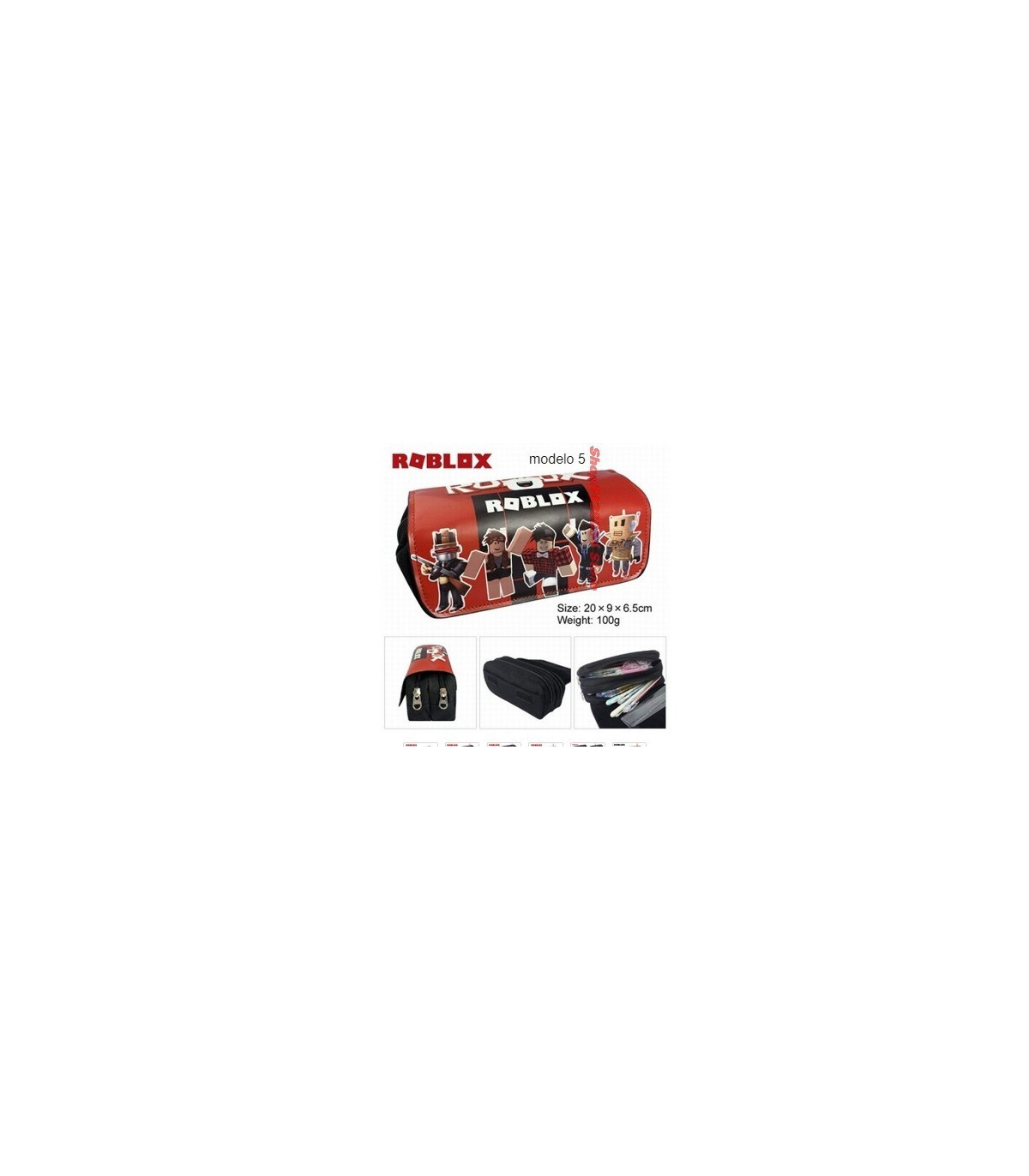 estuche doble cremallera roblox