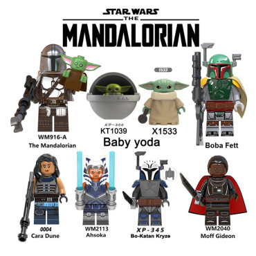 Lote personajes compatibles lego the mandalorian star wars baby yoda