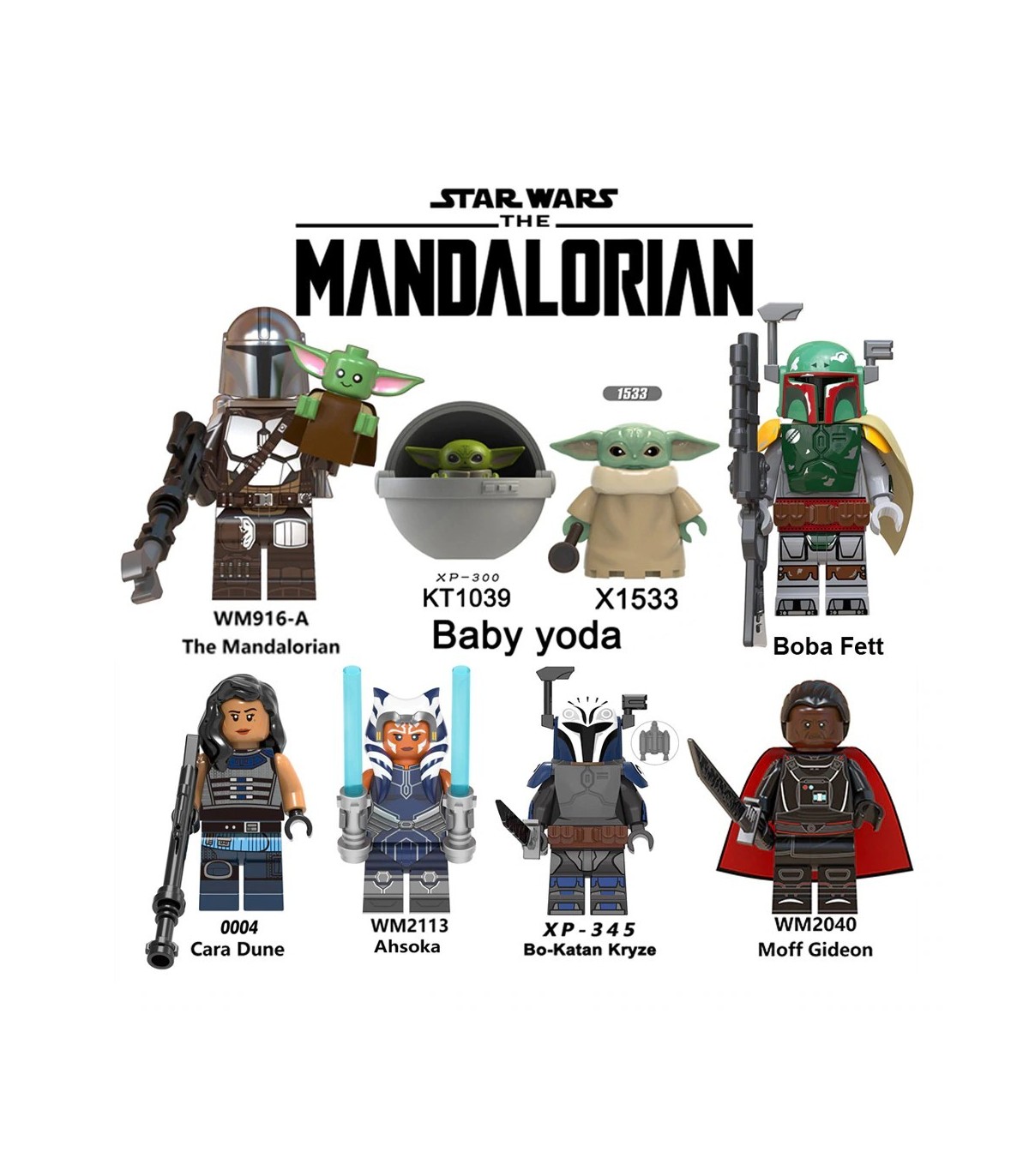 Compra ya tu Lote personajes compatibles compatibles grandes the mandalorian star wars baby yoda por solo 23,99 €