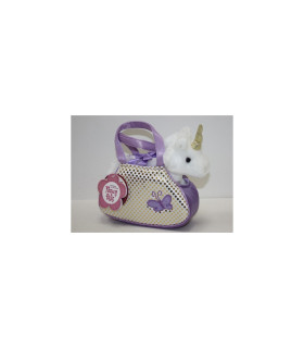 Bolsito con Unicornio de Peluche 21cm