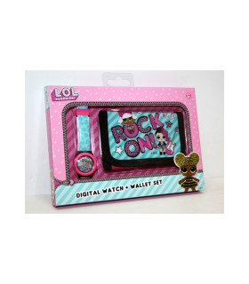Lol Reloj Digital y Billetera en Caja ESPECIAL PARA REGALOS