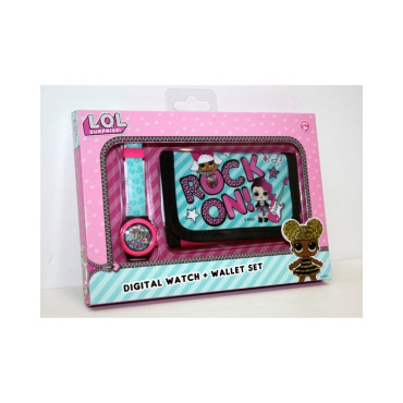 Lol Reloj Digital y Billetera en Caja ESPECIAL PARA REGALOS