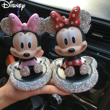 Decoración de coche Disney Mickey Minnie accesorios nuevo coche de moda
