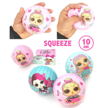 Bola pelota Squeeze 10cm tipo antiestres de Lol Surprise 